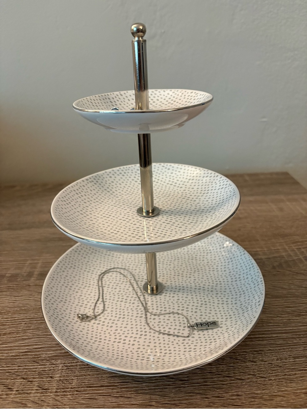 West Emery Estate Collection 3 Tier Tray Jewelry or Tidbit Display - Gently Used